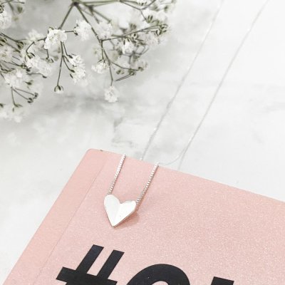 colar coracao origami