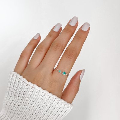 anel regulavel turmalina prata 925