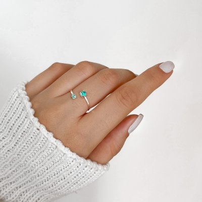 anel regulavel turmalina prata 925