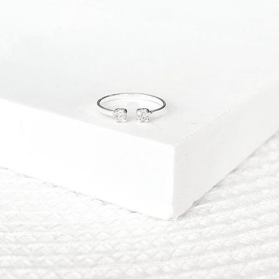 Anel Falange Ponto de Luz Zircônias em Prata 925