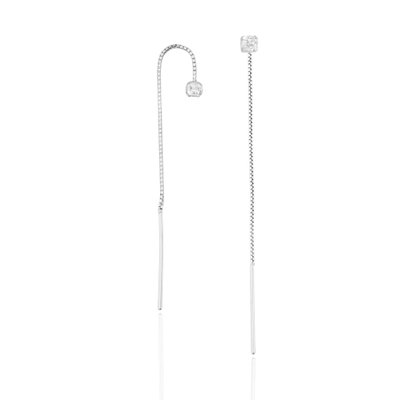 brinco fio prata 925