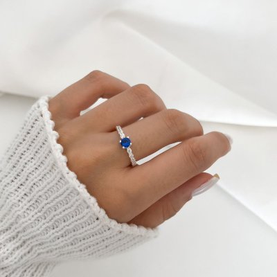 anel azul safira prata 1