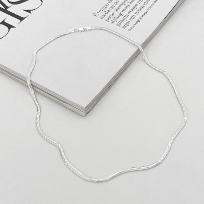 corrente snake malha prata 4