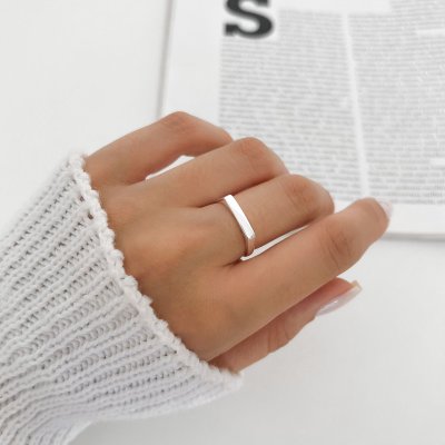 anel quadrado prata 1