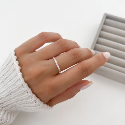 anel aparador cravejado prata 5