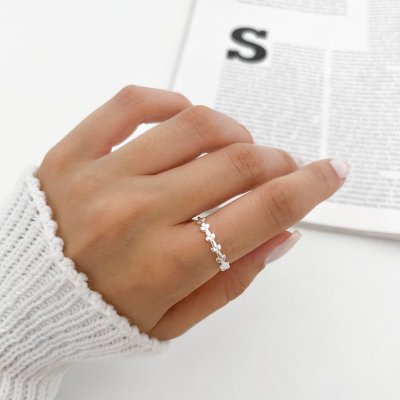 anel raminho prata 4