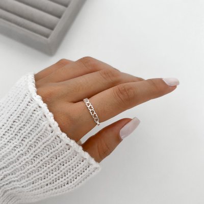 anel coracoes prata 6