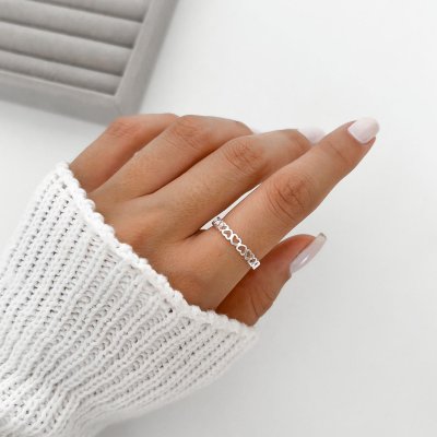 anel coracoes prata 5