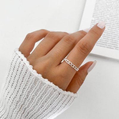 anel coracoes prata 4