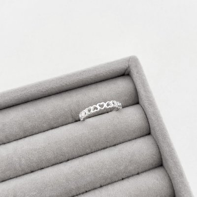 anel coracoes prata 3