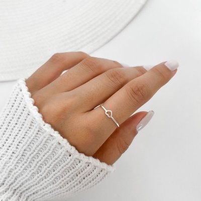 anel coracao prata 2