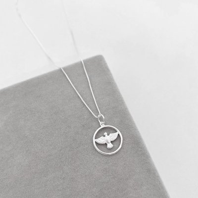 colar divino espirito santo prata 3