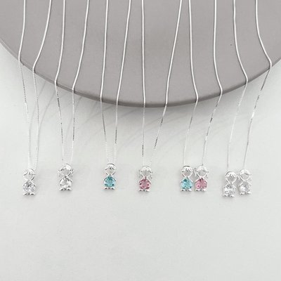 colar filhos menino menina prata 3