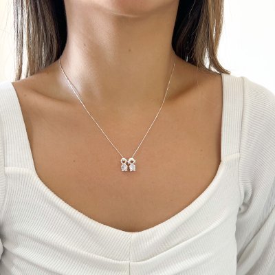 colar filhos menino menina prata 1