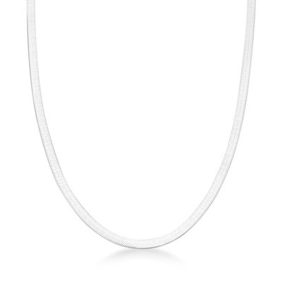 colar laminado lacraia fita em prata 925 glamour pratas