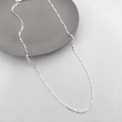 corrente masculina elo 3x1 4mm prata 925 glamour pratas 2