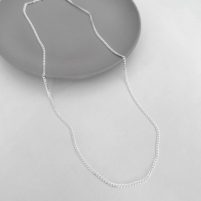 corrente masculina grumet 2 5 mm prata 925 glamour pratas