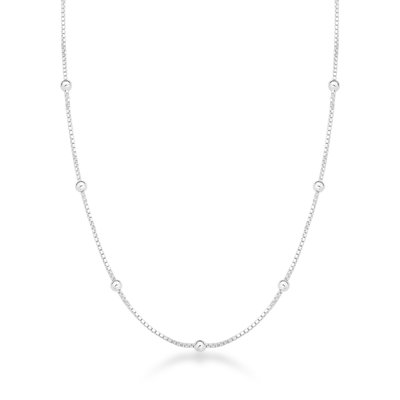 colar choker mini bolinhas em prata 925 glamour pratas