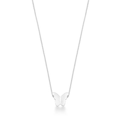 colar borboleta origami em prata 925 glamour pratas