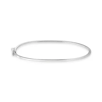 bracelete rigido fio quadrado p em prata 925 glamour pratas