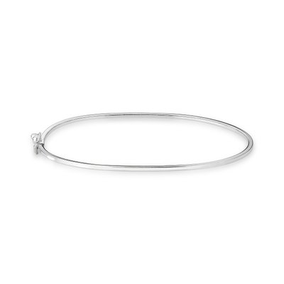 bracelete rigido fio quadrado p em prata 925 glamour pratas