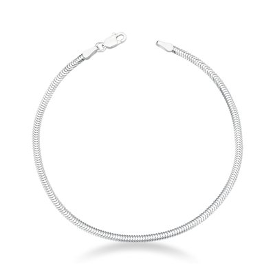 pulseira malha snake lacraia em prata 925 glamour pratas