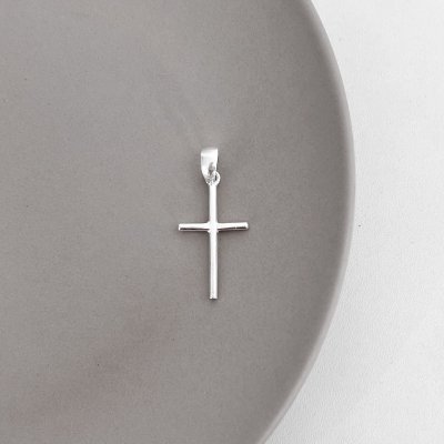 pingente cruz glamour pratas