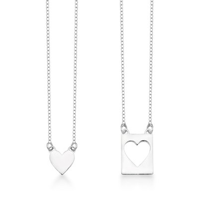 escapulario coracao love em prata 925 glamour pratas