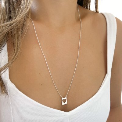 escapulario love prata 925 glamour pratas