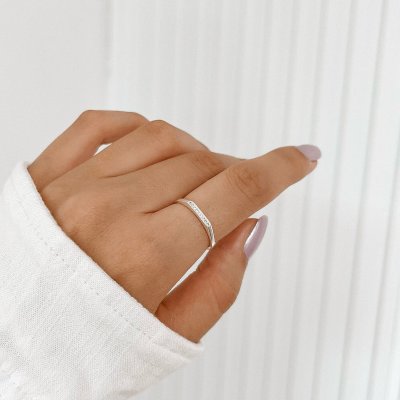 anel retangular cravejado prata 925 glamour pratas 2