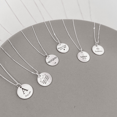 colar medalha m personalizado prata 925 glamour pratas 2