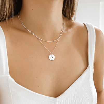 colar medalha incial nome e data personalizado prata 925 glamour pratas 3