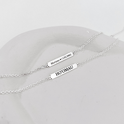 pulseira plaquinha placa personalizada prata 925 glamour pratas 4