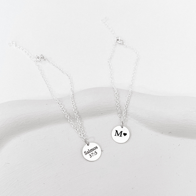 pulseira medalha personalizada prata 925 glamour pratas 3