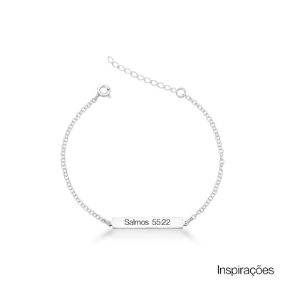 pulseira de prata personalizada plaquinha glamour pratas prata 925 5