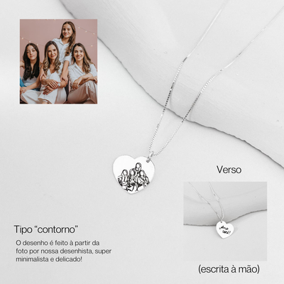 colar personalizado foto coracao prata 925 glamour pratas 1