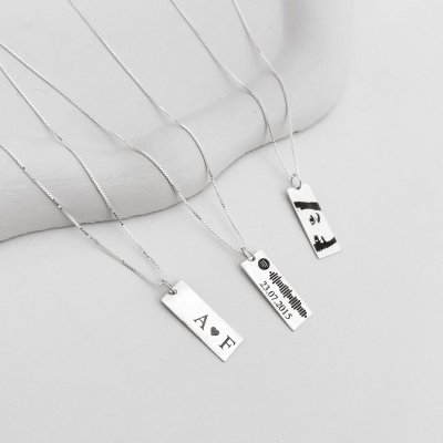 colar retangular personalizado prata 925 glamour pratas olhar spotify 2