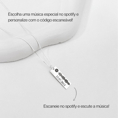 colar personalizao codigo spotify musica prata 925 2