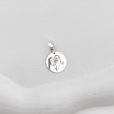 berloque personalizado prata 925 6