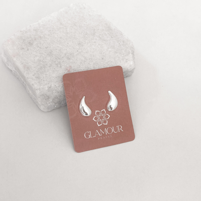 brinco gota puffer prata 925 glamour pratas 2