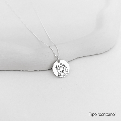 colar personalizado foto medalha m prata 925 glamour pratas4 4