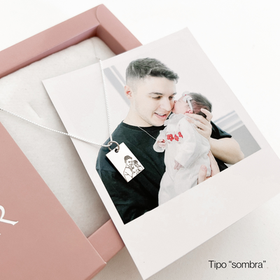 colar plaquinha personalizado foto masculino e feminino prata 925 glamour pratas 2