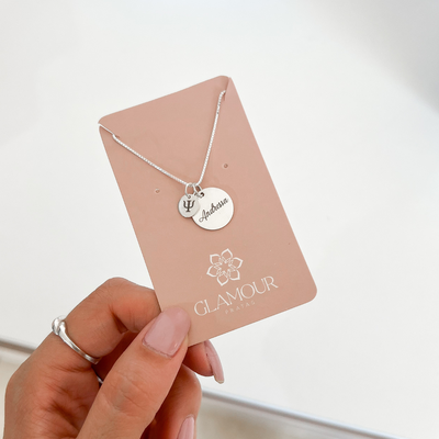 colar personalizado profissao e nome prata 925 glamour pratas