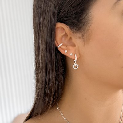 argola cravejada pingente coracao cravejado prata 925 1