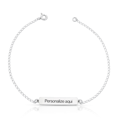 pulseira placa personalizada prata 925 glamour pratas 2