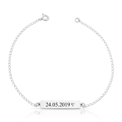 pulseira placa personalizada prata 925 glamour pratas 3