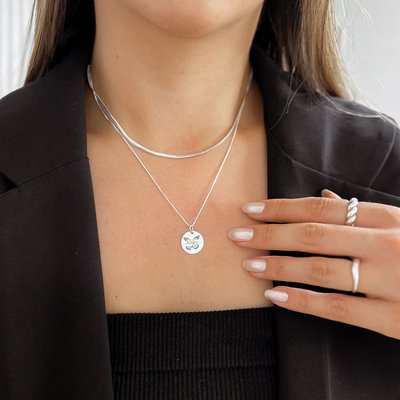 colar medalha borboleta asas nascem da coragem de mudar personalizado prata 925 glamour pratas 5