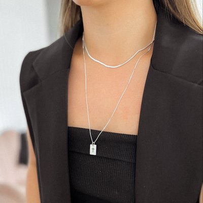 colar plaquinha oracao pai nosso e cruz masculino feminino prata 925 glamour pratas 4