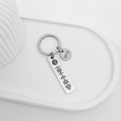 chaveiro personalizado spotify e medalha mini aco inox 2