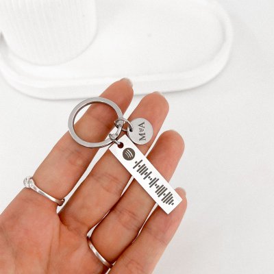 chaveiro personalizado spotify e medalha mini aco inox 4